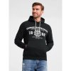 OMBRE mikina pánská SSPS-0143 typu klokan, kapuce čierna