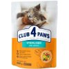 CLUB 4 PAWS Premium STERILISED s lososom. Pre dospelé sterilizované mačky 900 g (4804)