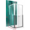 Roth LLB 80/190 Bočná stena pre rohový sprch.kút Brillant/Číre sklo 553-8000000-00-02