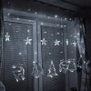 KIK KX5250 Svetelný záves sob 138 LED 2,5 m studená biela