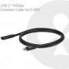 Club3D Prodlužovací kabel USB-C 8K60Hz, 40Gbps, Power Delivery 240W, (M/F), 100cm (CAC-2502)