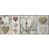 Interiérová rohožka Vintage Hearts 75x190 cm Rozmer: 50x75 cm