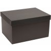 Darčeková krabička s vekom 350x250x200 mm, čierna