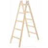 Rebrík drevený dvojitý 5 priečok
