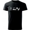 Golfový set - Klasické pánske tričko vyššej gramáže - 2XL ( Čierna )