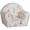 Prémiové detské kreslo Mama Kiddies - Animals All - Over