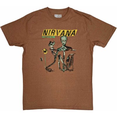 Nirvana tričko Incesticide hnedé