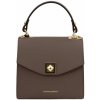 Kožená kabelka do ruky TL Bag Tuscany Leather Farba: Tmavá Taupe