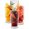 SUPPLIES CUPS Rebrované dlhé poháre na kávu, drinky 270 ml sada 4ks v krabičke