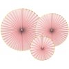 Party Deco Party Deco Rozety Yummy light pink 3 ks