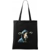 Kráva v mikině - Taška bavlnená - 42 x 38 cm ( Čierna )