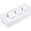 CABLETECH Sieťová zásuvka 3x 230V biela GN-30