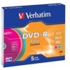 VERBATIM DVD-R(5-PACK) 16X, 4.7GB