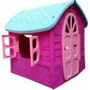 Hrací domček Dohány zahradný domček so včielkou na streche ružový