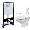 PRIM predstenový inštalačný systém bez tlačidla + WC CERSANIT CLEANON CARINA + SEDADLO PRIM_20/0026 X CA3