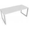 Hobis Pracovný stôl UNI O, 180x75,5x80 cm, biela/sivá