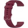 Techsuit – remienok na hodinky 18 mm (W006) pre Huawei Watch GT 4 (41 mm) / W1 / Honor Watch S1 / Garmin Venu 2S / Vivoactive 4S – bordový