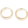 MSPERK Náušnice kruhy z chirurgickej ocele zlatej farby 20 mm