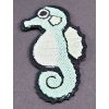 Nažehľovacia záplata - morský koník - rozmer 6 cm x 3,2 cm