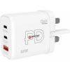 Skross Power Charger 65W PD GaN UK SKCH001165WPDUKCN USB nabíjačka do interiéru Výstupný prúd (max.) 3.25 A 3 x 1x USB-A, 2x USB-C®; SKCH001165WPDUKCN