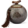 Dóza na čaj - sivá, 500 ml (Keramická dóza / nádoba)