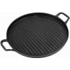 Liatinová grilovacia panvica, vrúbkovaná, 31cm