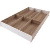 BLUM ZC7S550BH3 Ambia Line příborník délka 550mm šířka 300mm dub Bardolino / hedvábně bílá mat