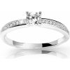 Cutie Diamonds Pôvabný prsteň z bieleho zlata s diamantmi DZ6713-2523-10-X-2 59 mm