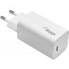 Akyga Nabíječka univerzální USB-C PD 5-20V / max. 3.25A 65W Quick Charge 3.0 GaN, bílá