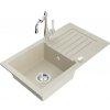 MEXEN/S MEXEN/S - Pablo granitový drez 1-miska vrátane batérie Carla, béžová 6510-69-670700-00