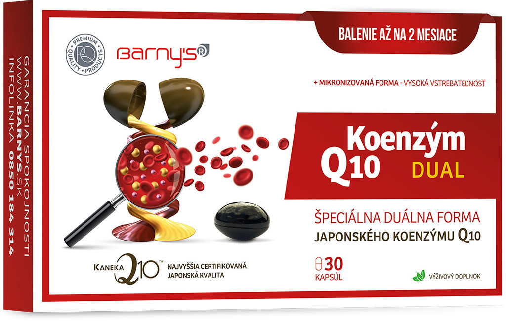 Barny\'s Koenzým Q10 Dual 60 mg 30 kapsúl