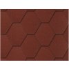 Asfaltový šindeľ Bardoline CLASSIC (hexagonál), červená mix