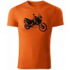 T-ričko Honda Africa Twin XRV 750 pánske tričko Farba trička: Oranžová, Veľkosť: M