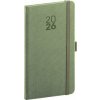 Kapesní diář Diamante 2026 olivový