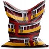 Sablio Sedací vak Lisabonské historické tramvaje Červený Pattern - 150x100 cm