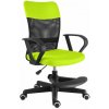 Detská stolička Neoseat MONKEY s podnožou — látka, čierna / reflexná zelená