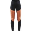 Craft ADV SubZ Tights 2 větruodolné kalhoty dámské Barva: černá s oranžovou, Velikost: M
