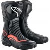 ALPINESTARS Topánky S-MX 6 (čierna/sivá/červená fluo, veľ. 46) 130