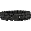 MIL-TEC Náramok pletený PARACORD 15mm ČIERNY