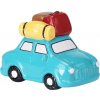 Pokladnička TravelFun 15×10,5×9 cm, auto s kuframi