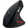 C-TECH myš VEM-09, vertikálna, bezdrôtová, 6 tlačidiel, čierna, USB nano prijímač VEM-09