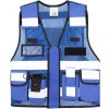 Korntex Sparta Reflexná sieťovaná taktická vesta KX145 Royal Blue M/XL