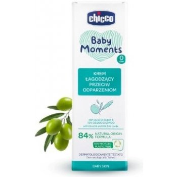 Chicco Baby Moments ochraný upokojujúci krém na detský zadoček 100 ml