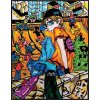 Colorvelvet zamatový obrázok Manga skateboard veľký