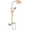 RAV Slezák Sprchový systém s termostatickou batériou, zlatá ružová lesklá TRM82.5/7-61ZRL