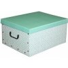 Compactor Skladací úložný box PVC so zipsom Nordic 50 x 38.5 x 24 cm, zelený