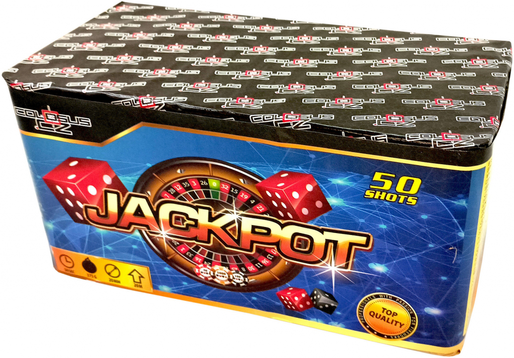 Kompaktný ohňostroj 50 ran 20 mm Jackpot