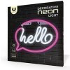 Neon LED Light HELLO pink white Bat + USB FLNE15 Forever Light RTV100232