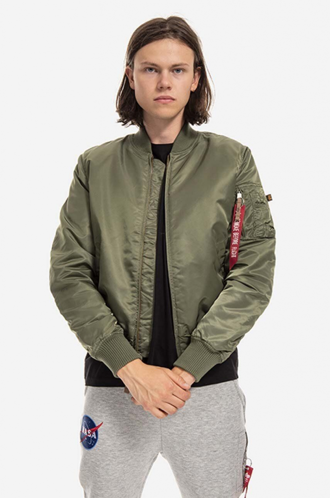 Alpha Industries bunda MA-1 VF 59 191118 01 pánska zelená prechodná 191118.01