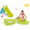 SMOBY 3101434 set zelené pieskovisko Motýľ a šmykľavka Macko Pu Toboggan XS